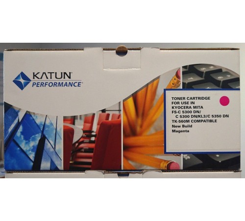Тонер-картридж для Kyocera FS-C5300DN/C5350DN/P6030CDN  TK-560M magenta 10K Katun
