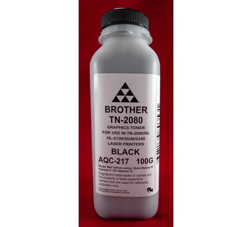 Тонер Brother TN 2080/2090/2235/2275 HL 2240/2140/2130/2132/2135 (фл. 100г) AQC-США фас.Россия