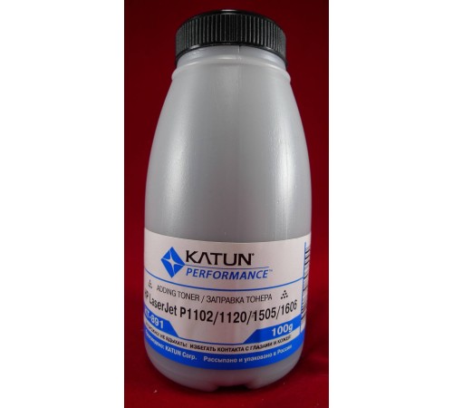 Тонер для картриджей CB436A/CE278A/CE285A/CF283A/CF283X, CRG-713/726/728/737 (фл. 100г) Katun фас.Россия