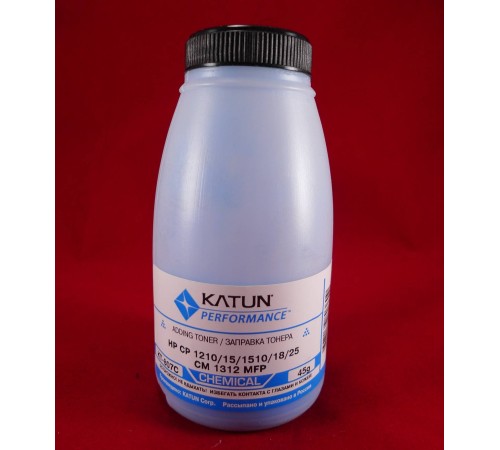 Тонер для картриджей CB541A/CE321A/CF211A Cyan, химический (фл. 45г) Katun фас.Россия