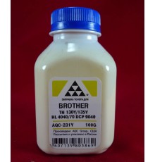 Тонер Brother TN 130Y/135Y HL 4040/50/70/DCP 9040 Yellow (фл. 100г) AQC-США фас.Россия