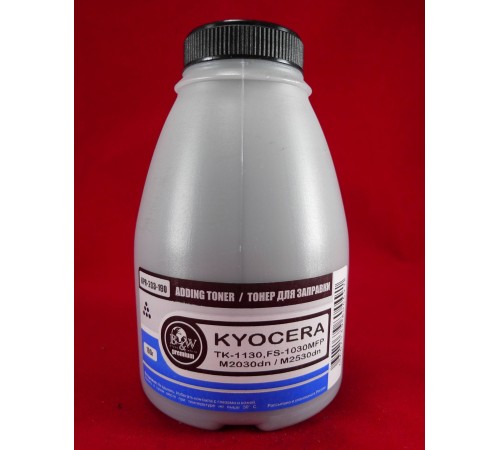 Тонер для Kyocera TK-1130, FS-1030MFP/1130MFP, M2030dn/M2530dn (фл. 190г) B&W Premium Tomoegawa фас.Россия