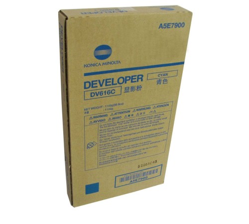 Девелопер Konica-Minolta bizhub PRESS C1085/C1100 синий DV-616C A5E7900