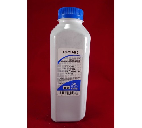 Тонер для Kyocera TK-140/160, FS-1100D/1120D/DN, P2035d (фл. 160г) B&W Standart фас.Россия