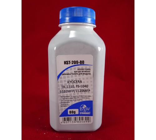 Тонер для Kyocera TK-1110, FS-1040/1020MFP/1120MFP (фл. 80г) B&W Standart фас.Россия