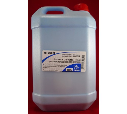 Тонер для Kyocera Universal (TK-590/540/550/560/570/580) Cyan (кан. 1кг) B&W Standart Tomoegawa фас.Россия