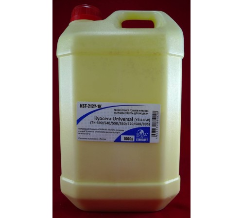 Тонер для Kyocera Universal (TK-590/540/550/560/570/580) Yellow (кан. 1кг) B&W Standart Tomoegawa фас.Россия