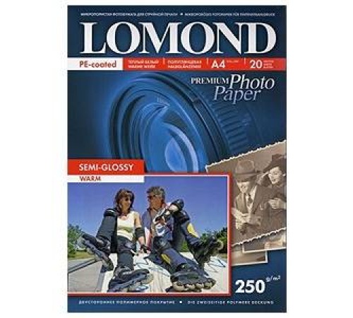 Фотобумага ПРЕМИУМ для стр.печати LOMOND 250 г/м2 односторонняя Semi-Glossy Warm 10х15см(20л) Фотобумага ПРЕМИУМ для стр.печати LOMOND 250 г/м2 односторонняя Semi-Glossy Warm 10х15см(20л)
