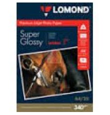 Фотобумага ПРЕМИУМ для стр.печати LOMOND А4, 340 г/м2 односторонняя Bright Super Glossy(20л)