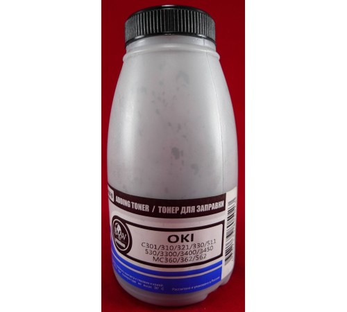 Тонер OKI C301/310/321/330/511/530/3300/3400/3450, MC360/362/562 Black (фл. 70г) B&W Premium Tomoegawa фас.Россия