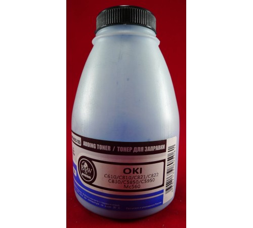 Тонер OKI C610/C810/C821/C822/C830/C5850/C5950/MC560 Cyan (фл. 135г) B&W Premium Tomoegawa фас.Россия