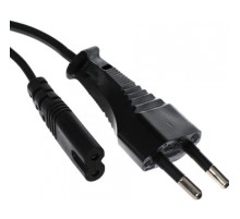 Кабель для аудио-видео техники IEC-320-C7--розетка 220V, 2-pin, 1.8м , черный