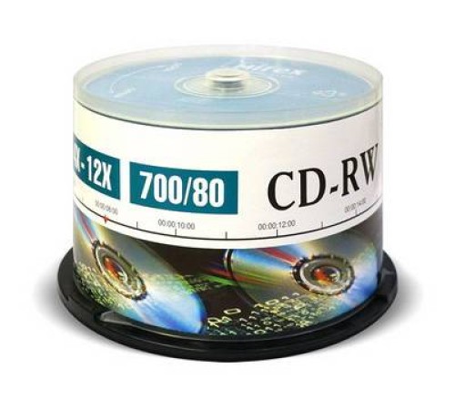 Диск CD-RW Mirex 700 Mb, 12х, Cake Box (50), (50/300)