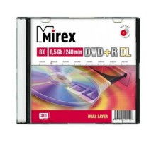 Mirex Диск DVD+R 8.5 Gb, 8x, Slim Case (1), Dual Layer (1/50) (UL130062A8S) (204190)