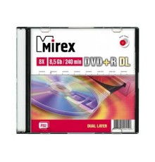 Mirex Диск DVD+R 8.5 Gb, 8x, Slim Case (1), Dual Layer (1/50) (UL130062A8S) (204190)