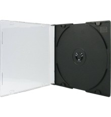 Бокс Mirex для CD/DVD пластиковый Slim Case черный (200 шт.)