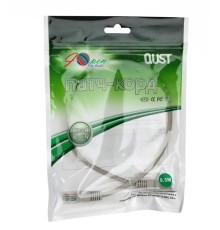 Патчкорд литой Aopen/Qust UTP кат.5е 0,5м серый.