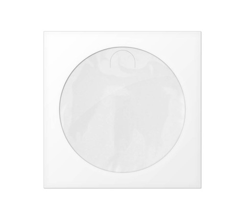Конверт для CD/DVD бумажный с окном, с вырубным язычком, белый (100шт.) Конверт для CD/DVD бумажный с окном, с вырубным язычком, белый (100шт.)