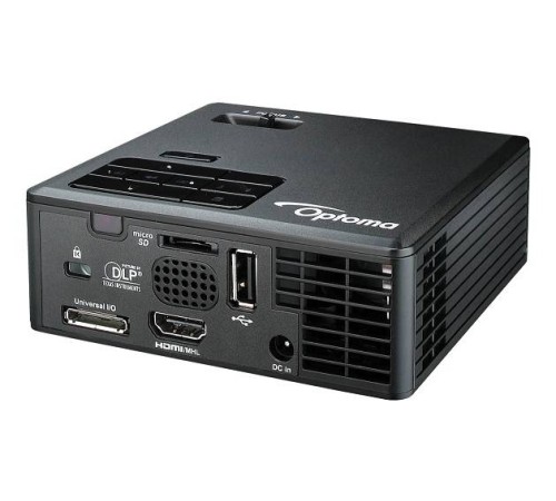 Optoma ML750e Ультрапортативный проектор {DLP, 3D; LED (до 20000 ч); 700 ANSI lm; WXGA (1280х800); 15000:1;+/-40 автоматич; HDMI / MHL, универсальный I/O вход VGA, USB-A (чтение/wireless)}