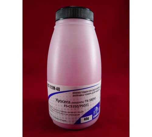 Тонер для Kyocera TK-580M, FS-C5150/P6021 Magenta (фл. 40г) 2.8K B&W Standart Tomoegawa фас.Россия