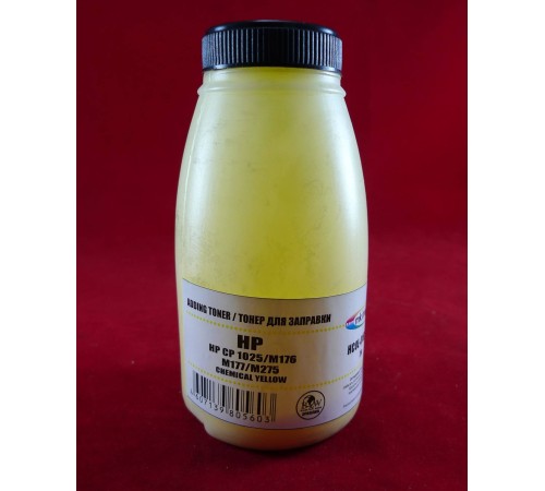 Тонер для картриджей CE312A Yellow, химический (фл. 26г) B&W Premium Mitsubishi/MKI фас.Россия