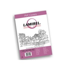 Обложки Lamirel Transparent A4, PVC, красные, 150мкм, 100 шт.