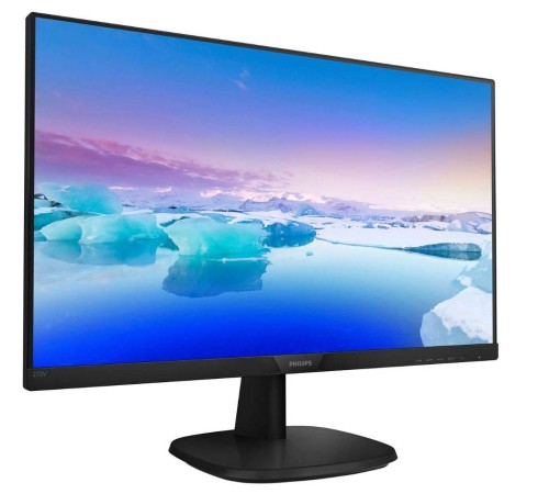 МОНИТОР 27" PHILIPS 273V7QJAB/00(01) Black (IPS, 1920x1080, 75Hz, 4 ms, 178°/178°, 250 cd/m, 10M:1, +HDMI, +DP, MM)