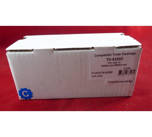 Тонер-картридж для Kyocera Ecosys P5021cdn/P5021cdw/M5521cdn/M5521cdw TK-5230C cyan 2.2K ELP Imaging®