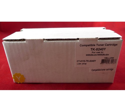 Тонер-картридж для Kyocera Ecosys P5026cdn/P5026cdw/M5526cdn/M5526cdw TK-5240Y yellow 3K ELP Imaging®
