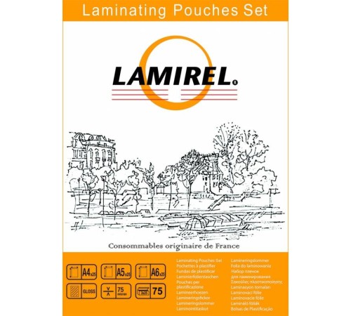 Lamirel Пленка для ламинирования LA-78787(01) (набор А4, A5, A6 по 25 шт., 75 мкм, 75 шт. в уп.) Lamirel Пленка для ламинирования LA-78787(01) (набор А4, A5, A6 по 25 шт., 75 мкм, 75 шт. в уп.)