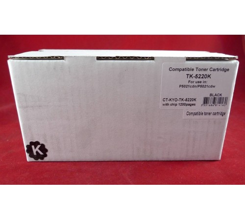 Тонер-картридж для Kyocera Ecosys P5021cdn/P5021cdw/M5521cdn/M5521cdw TK-5220K black 1.2K  ELP Imaging®