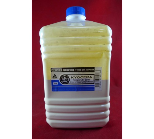 Тонер для Kyocera TK-5220/5230/5240/5140/5150/5160/5270/5280/5290/8115/895/590/580 Yellow (фл. 1кг) B&W Premium