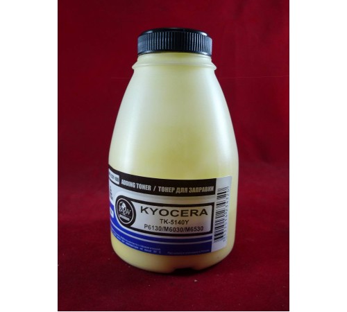 Тонер для Kyocera TK-5140Y, P6130/M6030/M6530 Yellow (фл. 100г) 5K B&W Premium