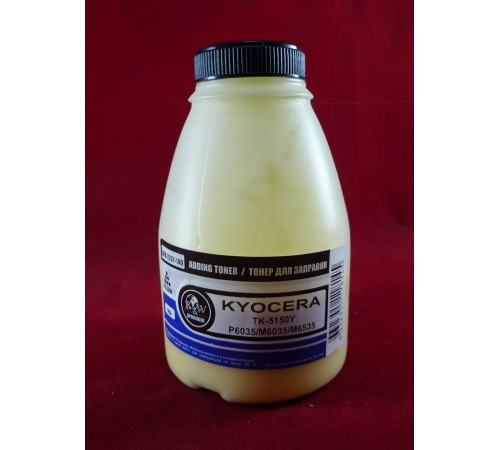 Тонер для Kyocera TK-5150Y, P6035/M6035/M6535 Yellow (фл. 140г) B&W Premium