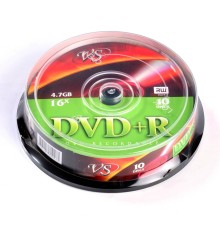 Диск DVD+R VS 4.7 Gb, 16x, Cake Box (10), (10/200)