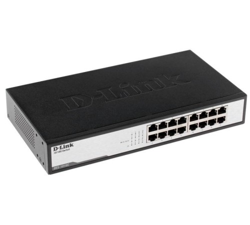 D-Link DES-1016D/H1A Неуправляемый коммутатор с 16 портами 10/100Base-TX и функцией энергосбережения