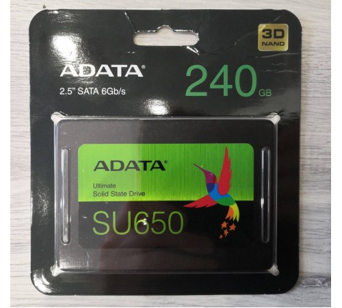 Накопитель SSD A-DATA SATA III 240Gb  Series SU650 2.5" (ASU650SS-240GT-R)
