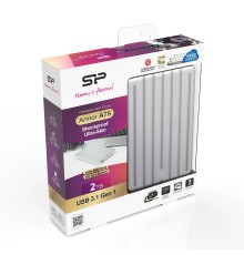Внешний жесткий диск 2TB Silicon Power  Armor A75, 2.5", USB 3.2, Алюминий