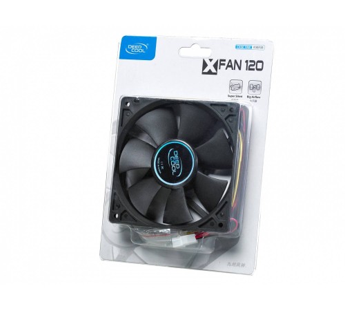 Case fan Deepcool XFAN 120 {120x120x25, 3pin, 26dB, 1300rpm, 180g}