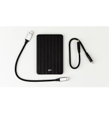 Твердотельный диск 2TB Silicon Power Bolt B75 Pro, External, Type-C [R/W - 520/420 MB/s] Алюминий/Черный