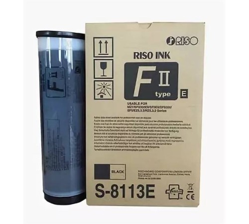 Краска RISO RZ/EZ/F  Черная FII (1000мл) (o) ( ПРОДАВАТЬ КРАТНО ДВУМ ШТУКАМ!!!)