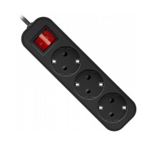 Defender Удлинитель с заземлением G350 Выключатель, 5.0 м, 3 розетки