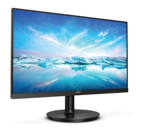 МОНИТОР 21.5" PHILIPS 222V8LA/00 Black (VA, 1920x1080, 75Hz, 4 ms, 178°/178°, 250 cd/m, 3000:1, +HDMI, +DisplayPort,+MM)