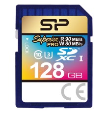 Флеш карта SD 128GB Silicon Power Superior Pro SDXC Class 10 UHS-I U3 90/80 Mb/s