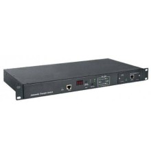 Блок розеток Hyperline ATS-R-128H0812-Intelligent Блок розеток с функцией авт. включения резервного питания (АВР/ATS) 19", горизонт., 1U, 6хIEC320 C13, 2хIEC320 C19, 220V, 16А, каб. пит. 3х1.5 мм