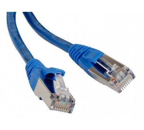 Hyperline PC-LPM-STP-RJ45-RJ45-C5e-1M-LSZH-BL Патч-корд F/­UTP, экранированный, Cat.5е, LSZH, 1 м, синий