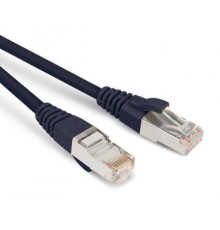 Hyperline PC-LPM-STP-RJ45-RJ45-C5e-1M-LSZH-BK Патч-корд F/­UTP, экранированный, Cat.5е, LSZH, 1 м, черный