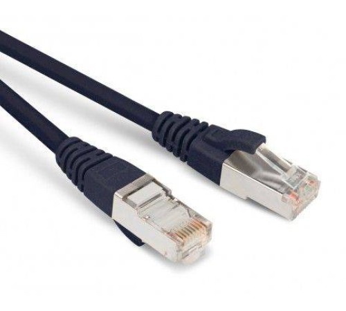 Hyperline PC-LPM-STP-RJ45-RJ45-C5e-1M-LSZH-BK Патч-корд F/­UTP, экранированный, Cat.5е, LSZH, 1 м, черный