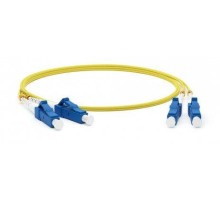 Hyperline FC-D2-9-LC/UR-LC/UR-H-15M-LSZH-YL Патч-корд волоконно-оптический (шнур) SM 9/125 (OS2), LC/UPC-LC/UPC, 2.0 мм, duplex, LSZH, 15 м