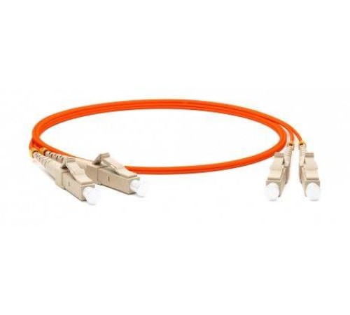 Hyperline FC-D2-50-LC/PR-LC/PR-H-3M-LSZH-OR (FC-50-LC-LC-PC-3M) Патч-корд волоконно-оптический (шнур) MM 50/125, LC-LC, 2.0 мм, duplex, LSZH, 3 м